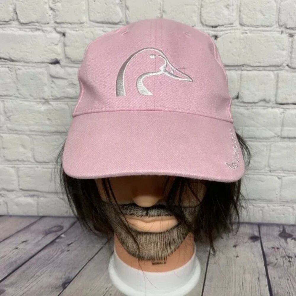 Ducks Unlimited Hat Cap Strap Back Women Pink Embroidered Logo